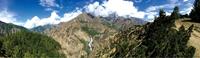 Lovely verdant landscape within Kali Gandaki valley - Dolpo Region, Nepal